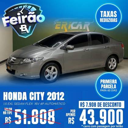 HONDA CITY 1.5 EXL 16V FLEX 4P AUTOMÁTICO HONDA CITY 1.5 EXL 16V FLEX 4P AUTOMÁTICO